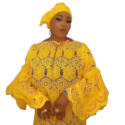 Dress With Headscarf Fashion Africa