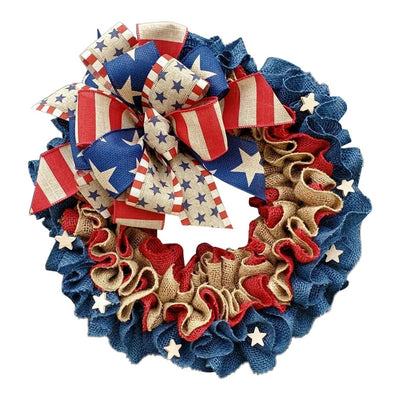 Independence Day Wreath Ornament Family