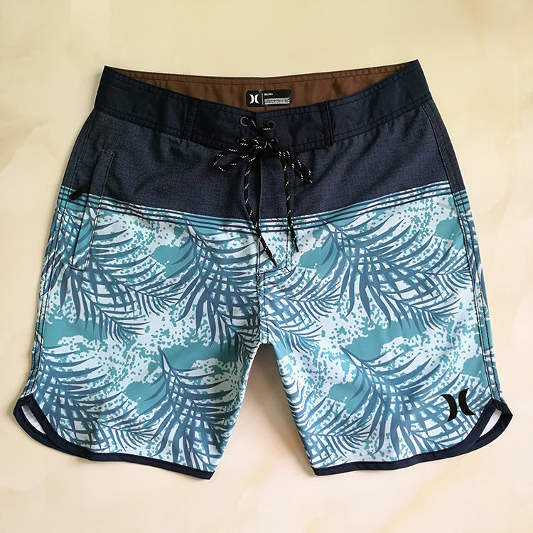 Seaside Surfing Breathable Surfing Five-point Swimming Trunks