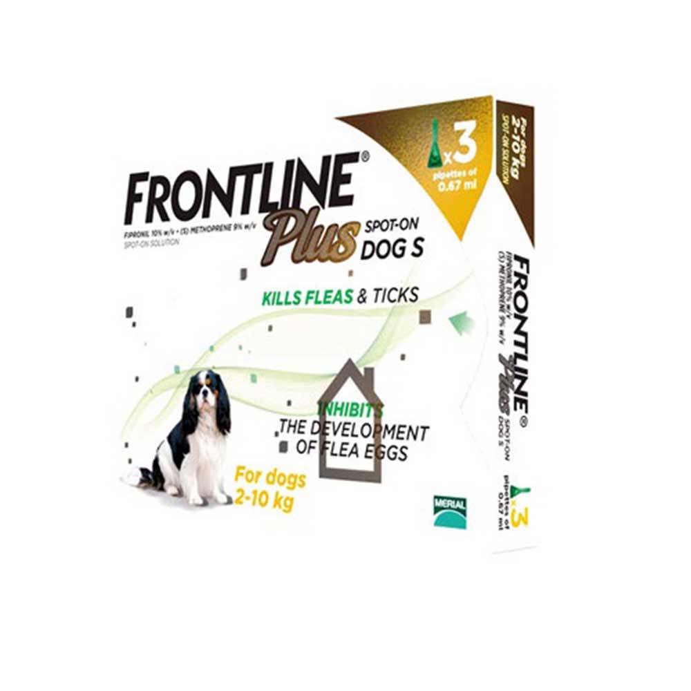 Frontline Plus Flea & Tick Prevention Spot-on For Small Dogs below 10