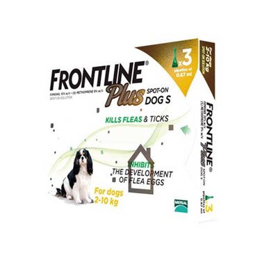 Frontline Plus Flea & Tick Prevention Spot-on For Small Dogs below 10