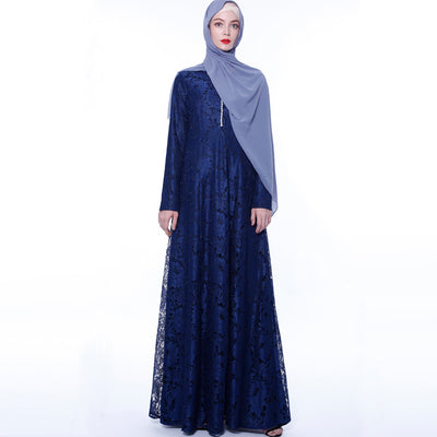 Arab Women's Lace Muslim Women's Dress Summer