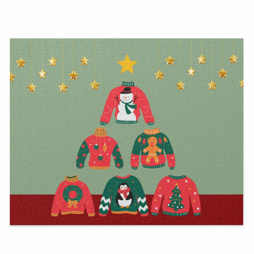 Christmas Ugly Sweater Tree Jigsaw Puzzle 500-Piece