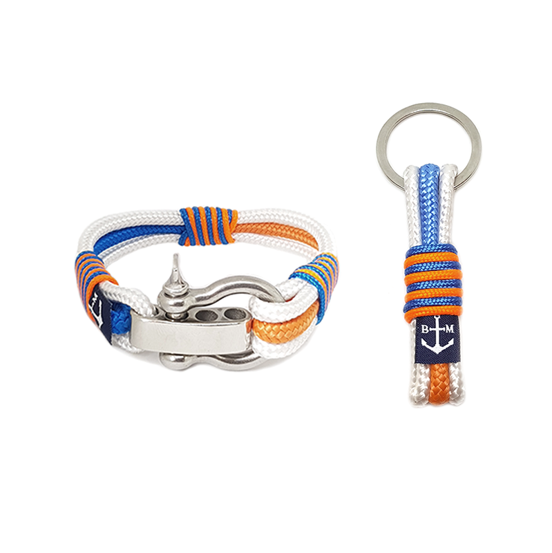 Jolly Roger Nautical Bracelet and Keychain
