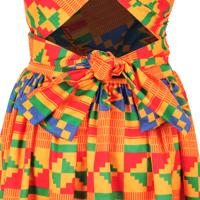 African geometric dress