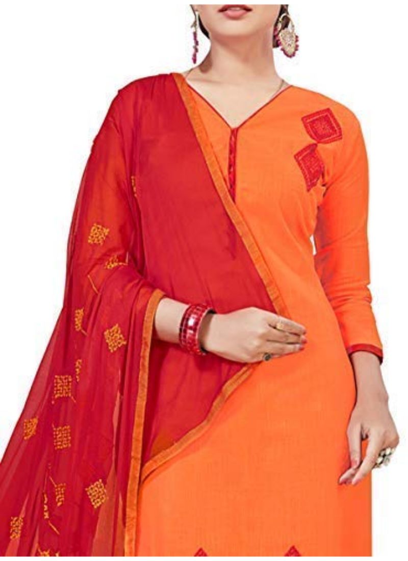 Generic Women's Slub Cotton Salwar Material
