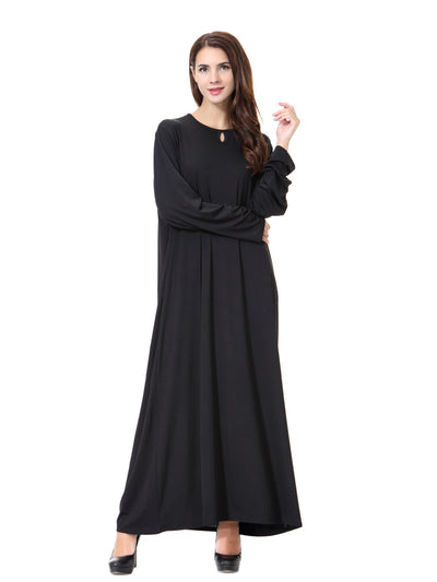 Muslim Women's Robe Dubai Fashion Women's Arab Middle East Women's Black Robe Visit Mosque Clothing