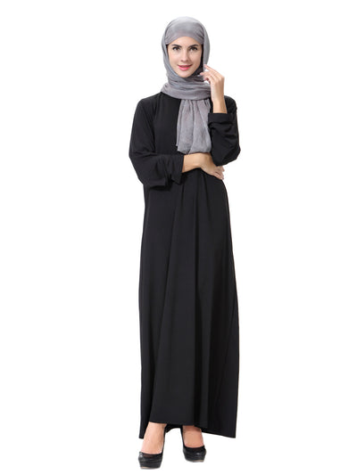 Muslim Women's Robe Dubai Fashion Women's Arab Middle East Women's Black Robe Visit Mosque Clothing