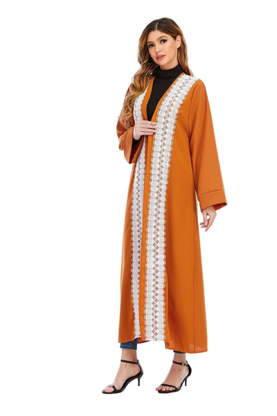 Muslim Abaya Cardigan Long Jacket Large Size Middle Eastern Robe Fashion Turkish Women