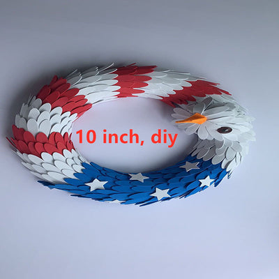 American flag eagle garland