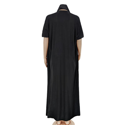 Middle Eastern Muslim Long Dress Fashion Elegant Loose Long Skirt Dress African Robe