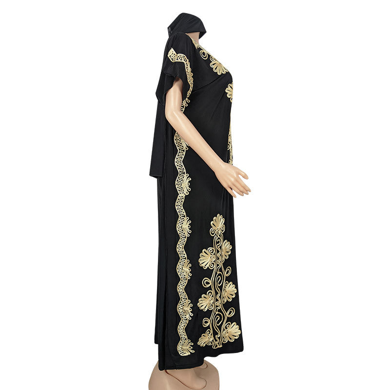 Middle Eastern Muslim Long Dress Fashion Elegant Loose Long Skirt Dress African Robe