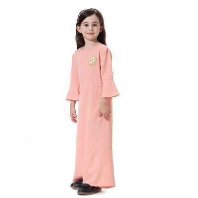 Muslim Southeast Asian Girl Long Skirt Dress