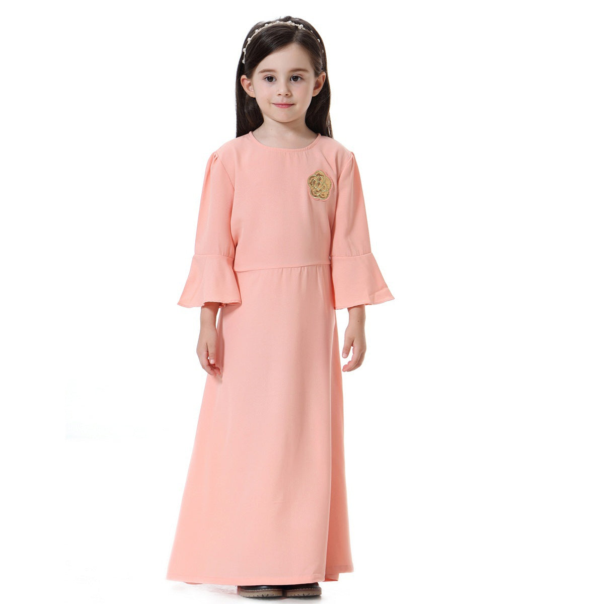 Muslim Southeast Asian Girl Long Skirt Dress