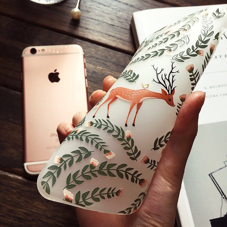 Floral Reindeer iPhone Case