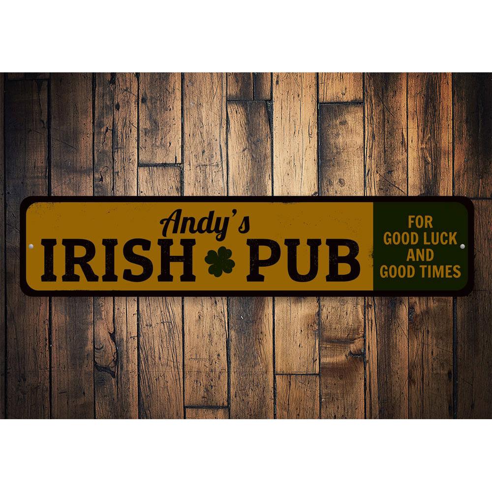 Irish Pub Shamrock Sign