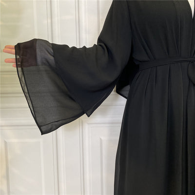 Fashionable Muslim Cardigan Chiffon Robe