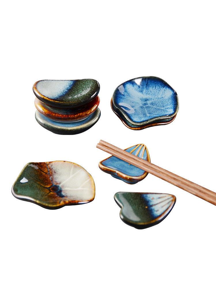 Ceramic Japanese Kiln Baked Chopstick Holder Restaurant Japanese Table