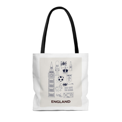 Symbols of ENGLAND Everyday Shopper Tote Bag Medium