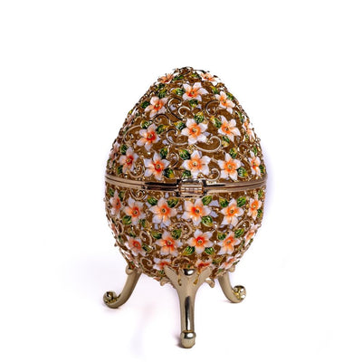 Faberge Egg Decorated with Flowers