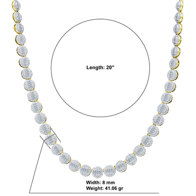 CLAIR STERLING SILVER 8MM 20" CHAIN  | I  9220272