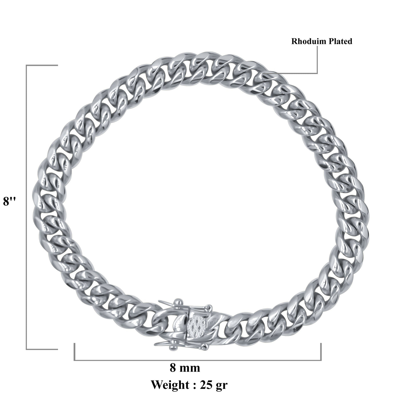 PARADISIACAL 8MM STEEL BRACELET | 9310481