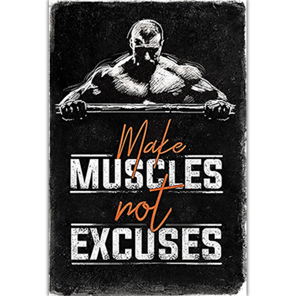 Gym inspirational poster decorative painting