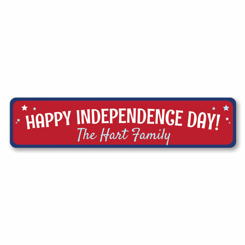 Independence Day Family Sign