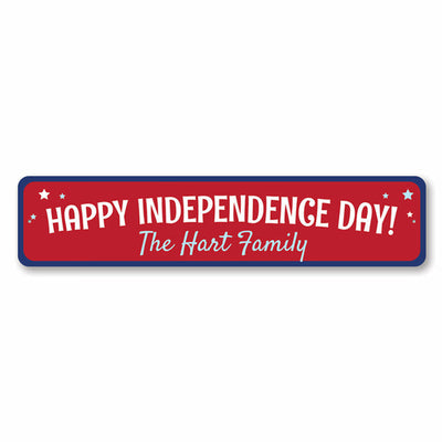 Independence Day Family Sign