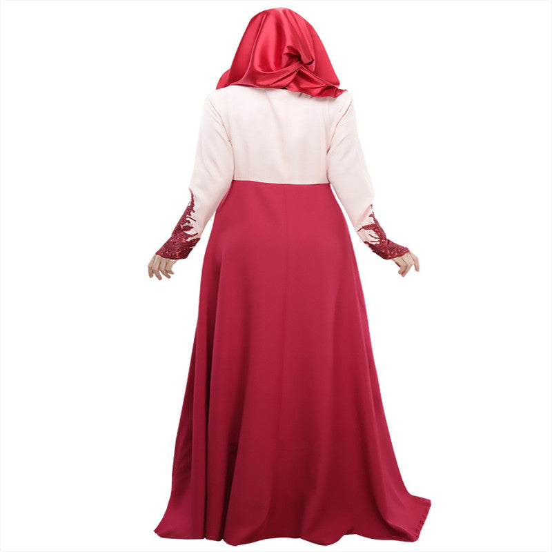 New color matching Muslim long skirt