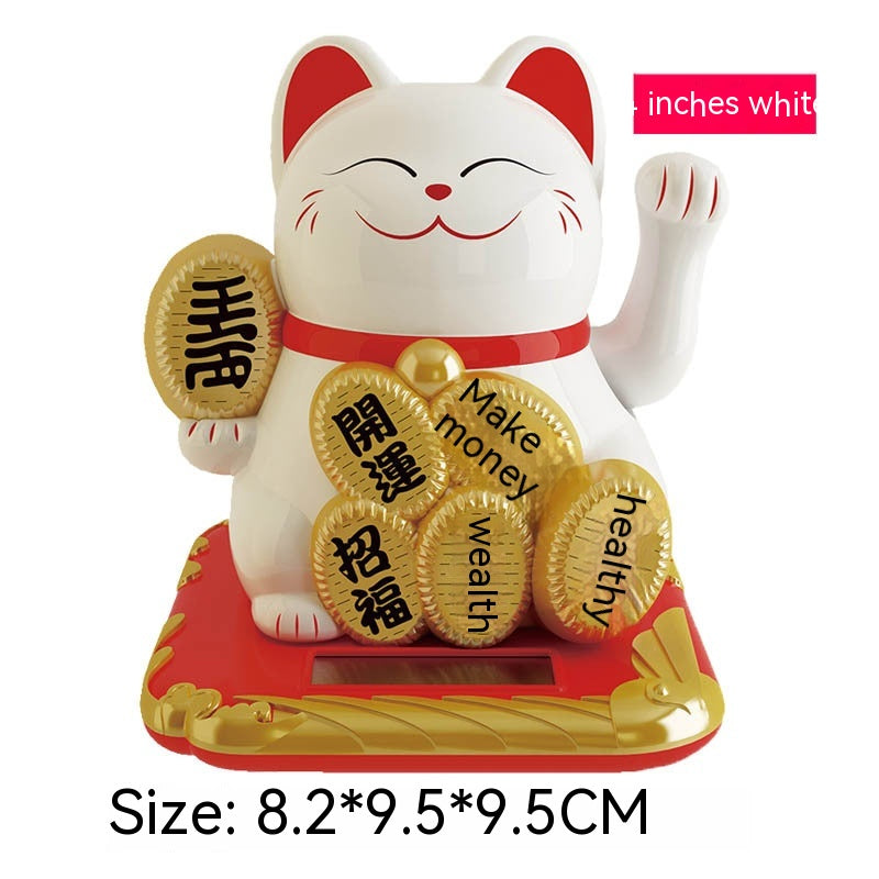 Lucky Shake Hand Waving Feng Shui Cat Car Home Shop Decoration Gift