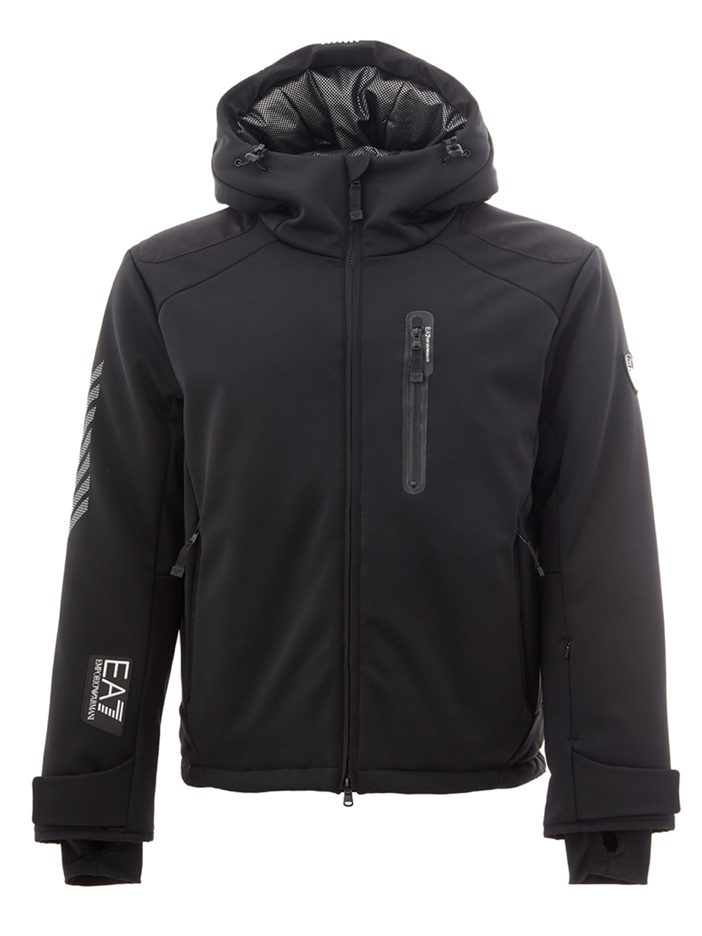 EA7 Emporio Armani Black Winter Technical Jacket