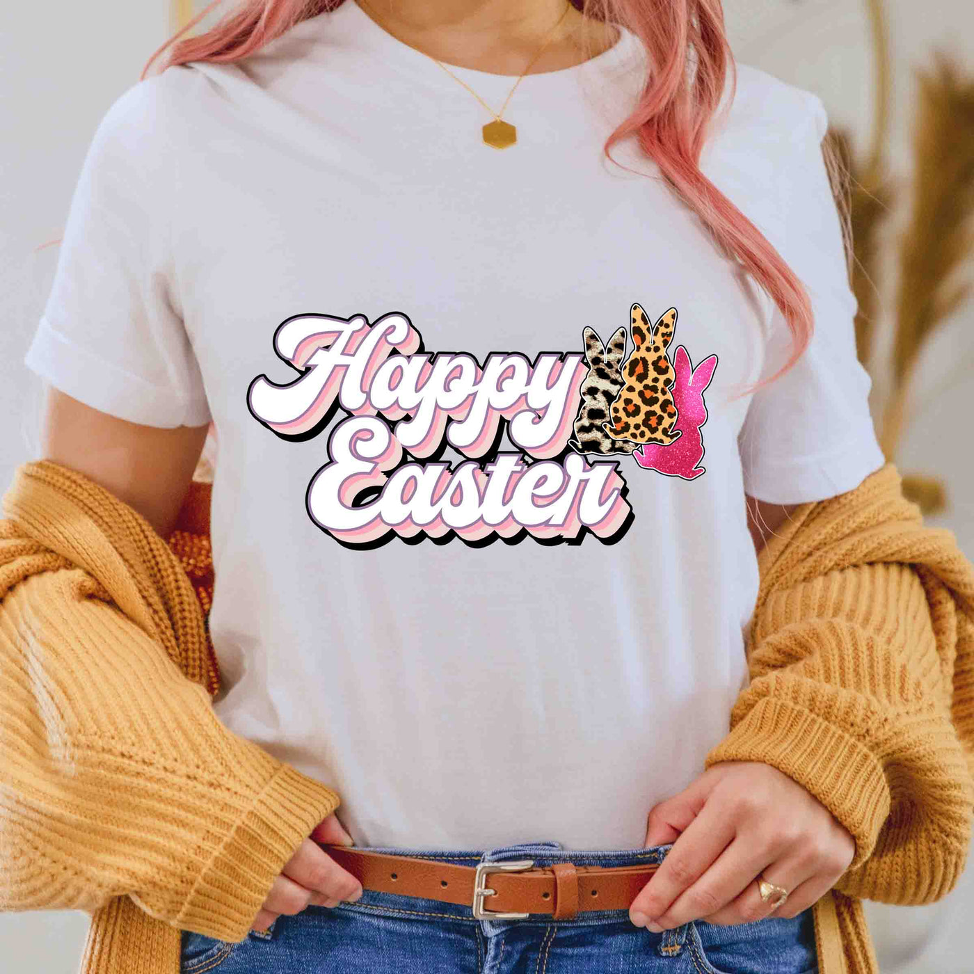 Happy Easter Party T-shirt - Celebrate the arrival of spring together!