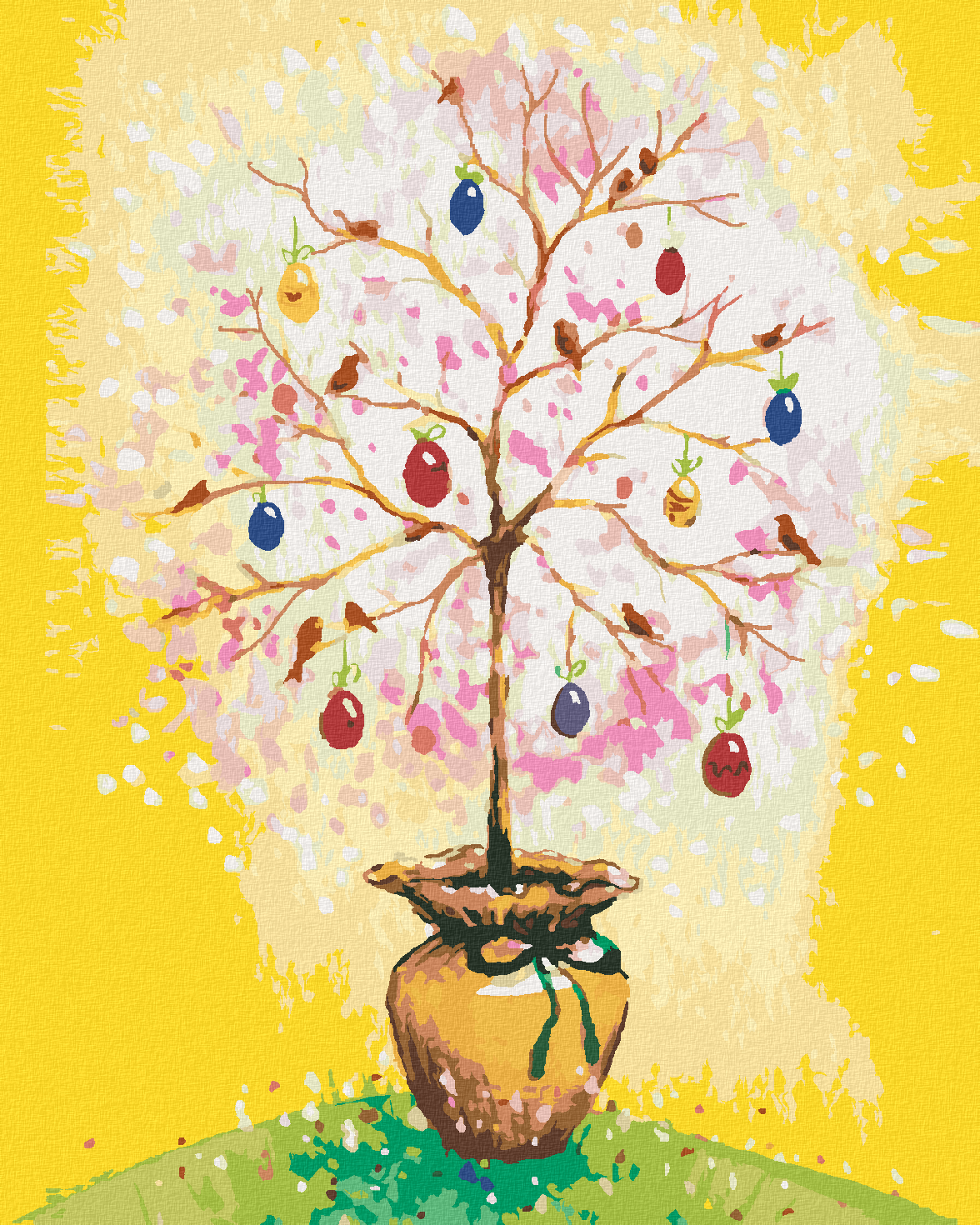 Paint by Numbers - EASTER TREE WITH EGGS