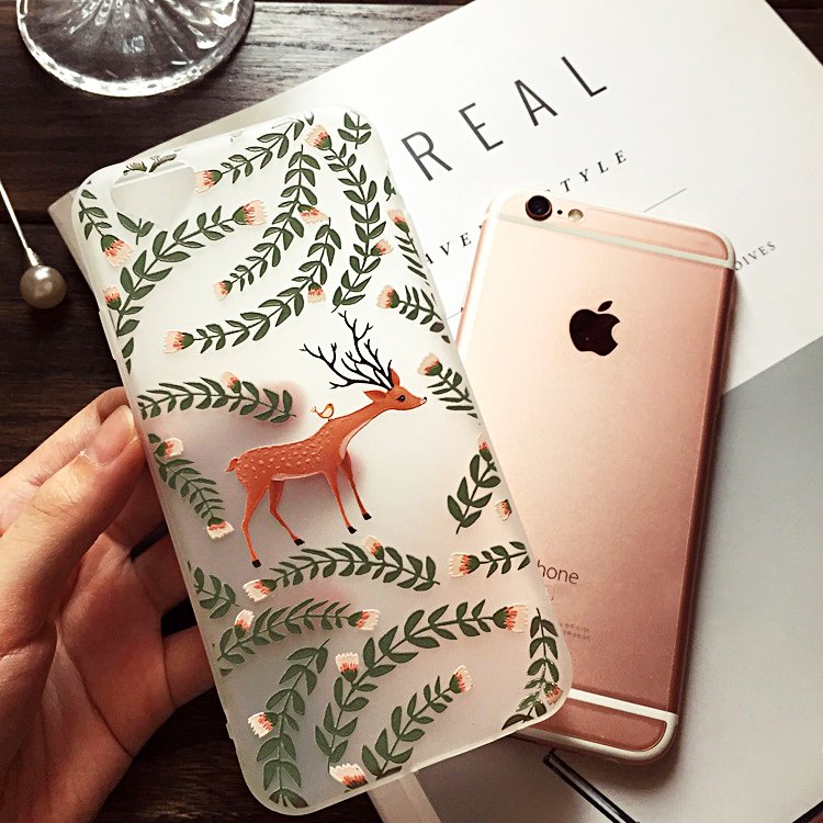 Floral Reindeer iPhone Case