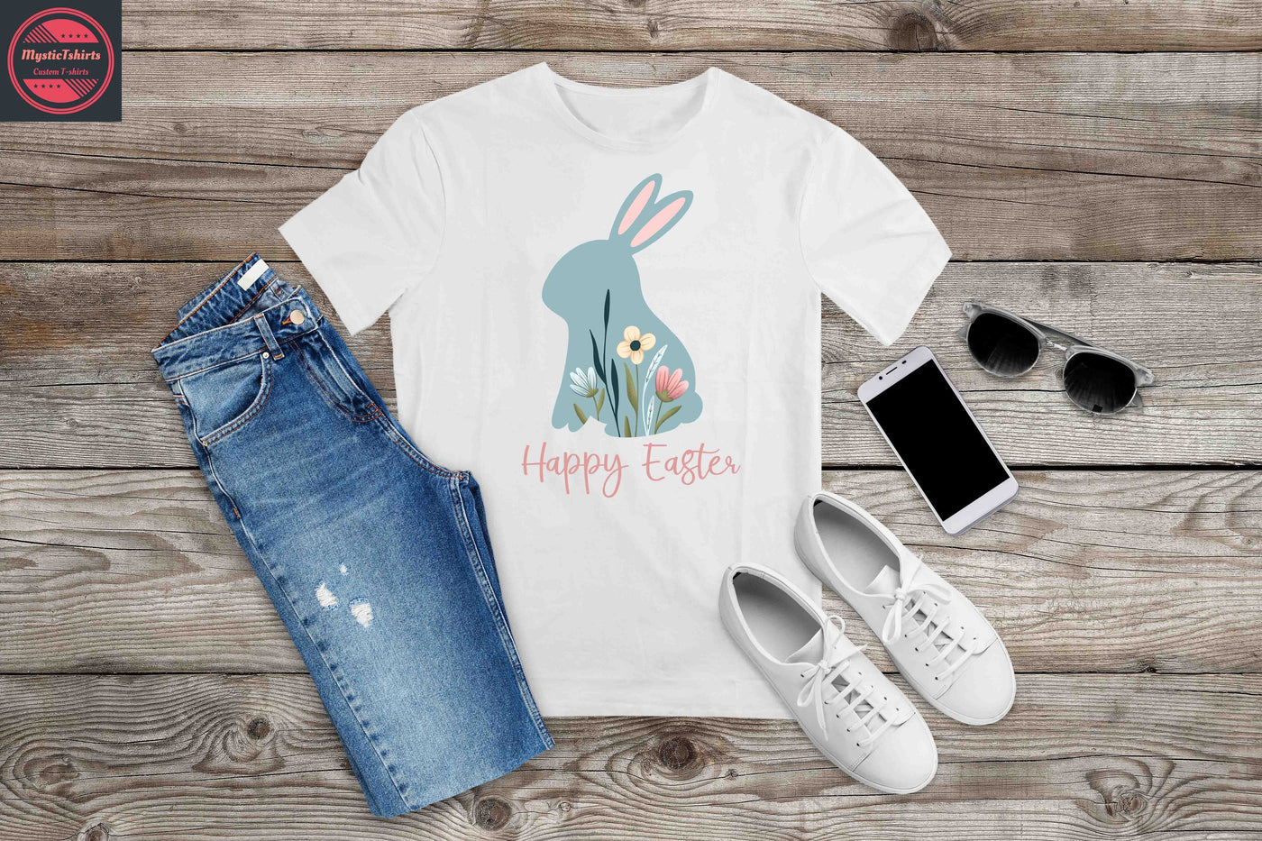 184. HAPPY EASTER, Custom Made Shirt, Personalized T-Shirt, Custom