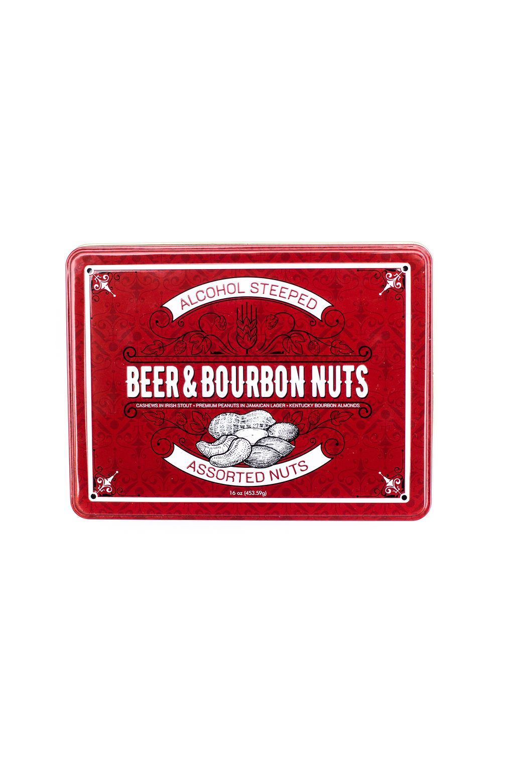 Beer & Bourbon Liquor Nuts Gift Tin