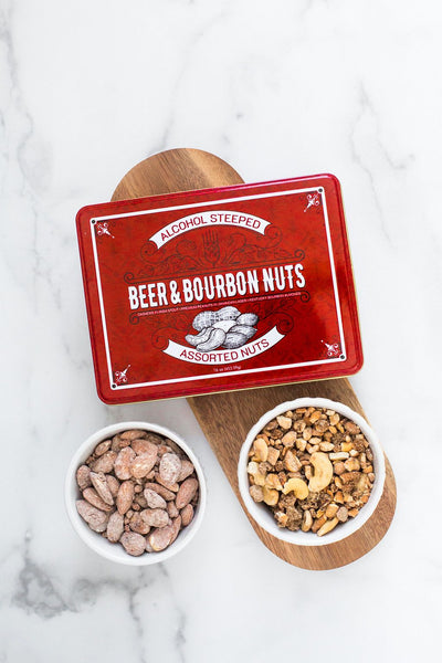 Beer & Bourbon Liquor Nuts Gift Tin