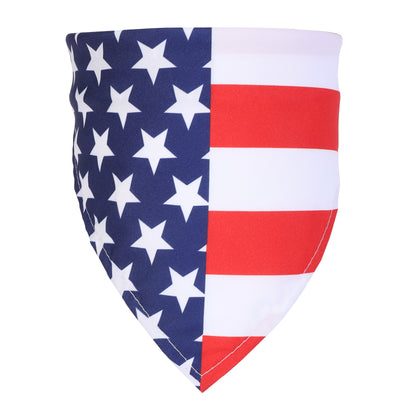 American Flag Pet Slobber Single Layer Printing