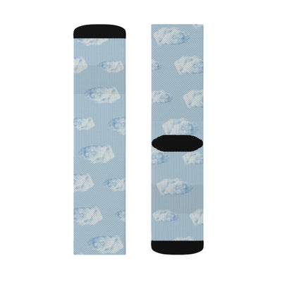 Walking on Realistic Clouds Fun Novelty Socks