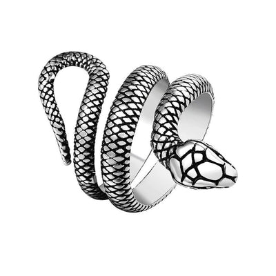 Retro Norse Mythology Men Ouroboros Ring