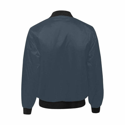 Mens Jacket, Charcoal Black And Black Bomber Jacket