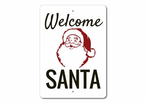 Welcome Santa Sign