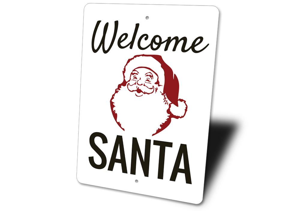 Welcome Santa Sign