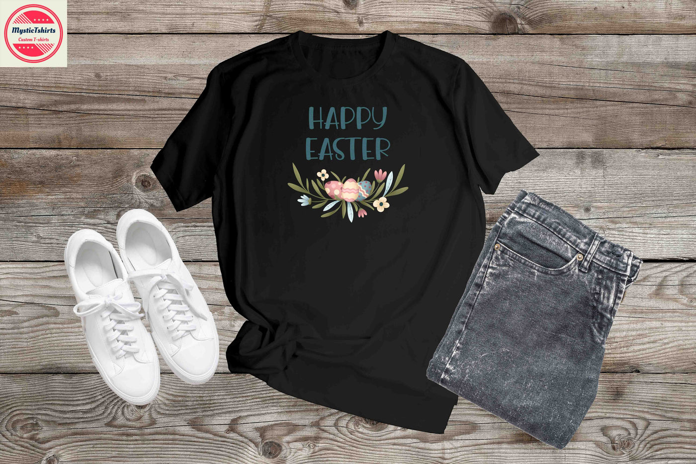 187. HAPPY EASTER, Custom Made Shirt, Personalized T-Shirt, Custom