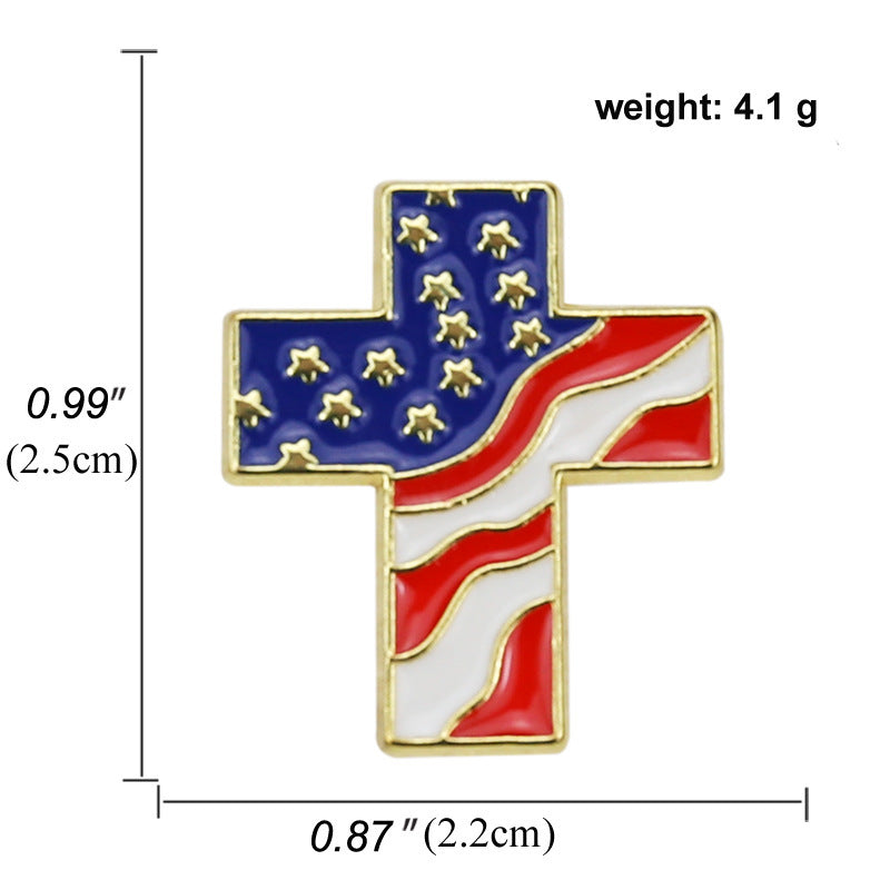 American flag badge