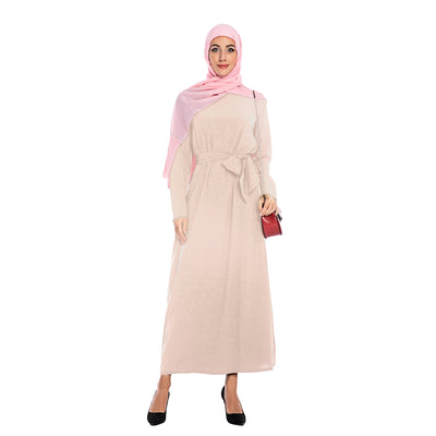 Plain Color Simple Saudi Arabian Muslim Dress