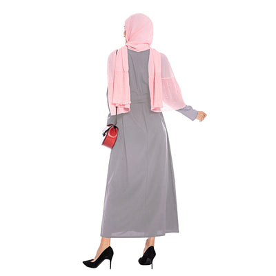 Plain Color Simple Saudi Arabian Muslim Dress