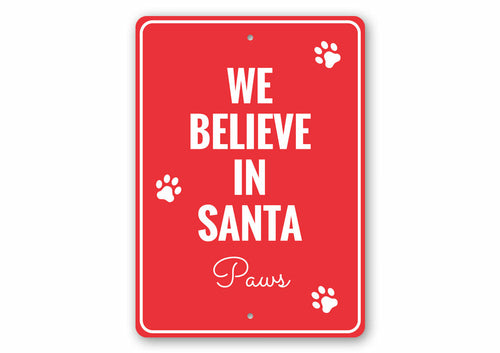 Santa Paws Sign