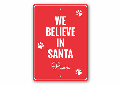 Santa Paws Sign